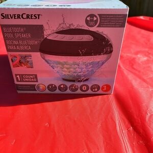 New SilverCrest Floating Bluetooth Pool Speaker IPX7 Waterproof